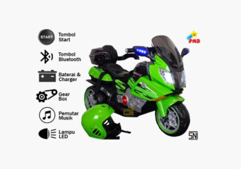 Anekadoo - Toko Mainan motor aki samurai volta 5021 hijau di Kota Probolinggo