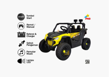 Anekadoo - Toko Mainan mobil aki savox m-9388 kuning di Kota Probolinggo