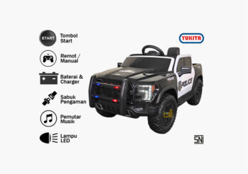 Anekadoo - Toko Mainan mobil aki yukita 8207 hitam di Kota Probolinggo