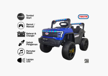 Anekadoo - Toko Mainan mobil aki yukita f150 biru di Kota Probolinggo