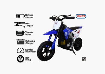 Motor trail Yukita 8173 CRF 450-RX, biru