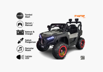 Anekadoo - Toko Mainan mobil aki utx m-8788 abu di Kota Probolinggo