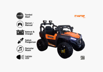 Anekadoo - Toko Mainan mobil aki utx m-8788b orange di Kota Probolinggo