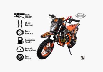 Motor Trail Mini Motor Black panter 49cc, orange