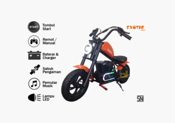 Anekadoo - Toko Mainan motor aki harley emt 2285 orange di Kota Probolinggo