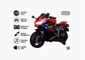 motor aki ninja zx 25r, merah