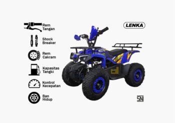 Motor bensin new ATV turing, Biru