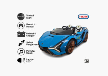 Anekadoo - Toko Mainan mobil aki yukita 028 biru di Kota Probolinggo